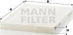 Mann-Filter CU 2620 - Filter, interior air www.parts5.com
