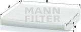 Mann-Filter CU 2035 - Фильтр воздуха в салоне www.parts5.com