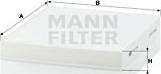 Mann-Filter CU 2141 - Filter, interior air www.parts5.com