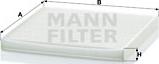 Mann-Filter CU 2131 - Filter, interior air www.parts5.com