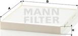 Mann-Filter CU 2349 - Filtr, wentylacja przestrzeni pasażerskiej www.parts5.com