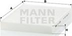 Mann-Filter CU 2335 - Filtr, wentylacja przestrzeni pasażerskiej www.parts5.com