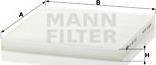 Mann-Filter CU 22 010 - Filter, interior air www.parts5.com