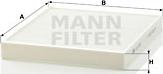 Mann-Filter CU 2757 - Filter, interior air www.parts5.com