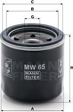 Mann-Filter MW 65 - Oil Filter www.parts5.com