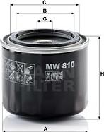 Mann-Filter MW 810 - Oil Filter www.parts5.com
