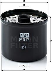 Mann-Filter P 917 x - Fuel filter www.parts5.com