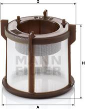 Mann-Filter PU 50 z - Filtro combustible www.parts5.com