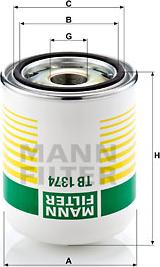 Mann-Filter TB 1374 x - Air Dryer Cartridge, compressed-air system www.parts5.com