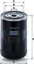 Mann-Filter W 940/15 n - Oil Filter www.parts5.com