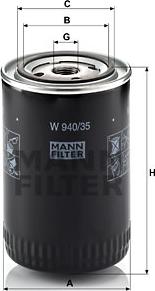 Mann-Filter W 940/35 - Oil Filter www.parts5.com
