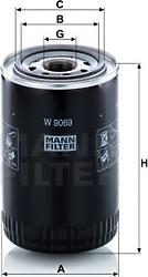 Mann-Filter W 9069 - Oil Filter www.parts5.com