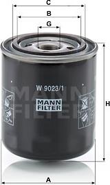 Mann-Filter W 9023/1 - Hydraulic Filter, automatic transmission www.parts5.com