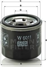Mann-Filter W 6011 - Oil Filter www.parts5.com