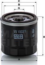 Mann-Filter W 6031 - Oil Filter www.parts5.com