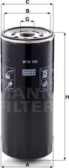 Mann-Filter W 11 102 - Oil Filter www.parts5.com