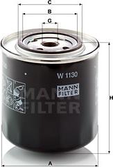 Mann-Filter W 1130 - Oil Filter www.parts5.com