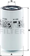 Mann-Filter W 1268 - Hydraulic Filter, automatic transmission www.parts5.com