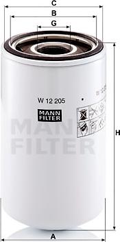 Mann-Filter W 12 205 - Oil Filter www.parts5.com