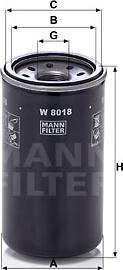Mann-Filter W 8018 - Oil Filter www.parts5.com