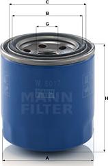 Mann-Filter W 8017 - Oil Filter www.parts5.com