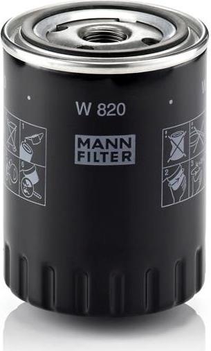 Mann-Filter W 820 - Oil Filter www.parts5.com