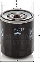 Mann-Filter W 7058 - Oil Filter www.parts5.com