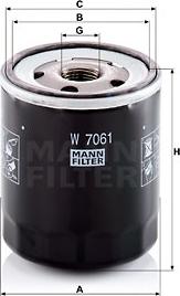 Mann-Filter W 7061 - Oil Filter www.parts5.com