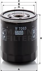 Mann-Filter W 7063 - Oil Filter www.parts5.com