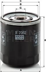 Mann-Filter W 7062 - Oil Filter www.parts5.com