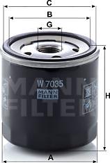 Mann-Filter W 7035 - Oil Filter www.parts5.com