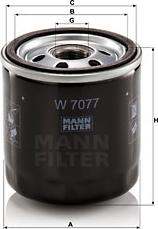 Mann-Filter W 7077 - Oil Filter www.parts5.com