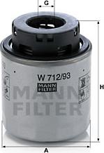 Mann-Filter W 712/93 - Oil Filter www.parts5.com