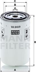 Mann-Filter WA 940/9 - Jäähdytysnestesuodatin www.parts5.com