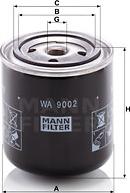 Mann-Filter WA 9002 - Фильтр охлаждающей жидкости www.parts5.com