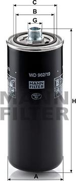 Mann-Filter WD 962/19 - Hydraulic Filter, automatic transmission www.parts5.com
