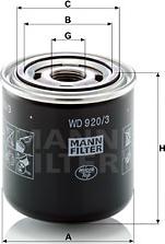 Mann-Filter WD 920/3 - Hydraulic Filter, automatic transmission www.parts5.com