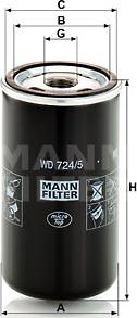 Mann-Filter WD 724/5 - Hydraulic Filter, automatic transmission www.parts5.com