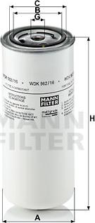 Mann-Filter WDK 962/16 - Fuel filter www.parts5.com
