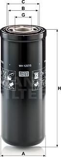 Mann-Filter WH 1257/5 - Hydraulic Filter, automatic transmission www.parts5.com