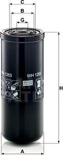 Mann-Filter WH 1263 - Hydraulic Filter, automatic transmission www.parts5.com