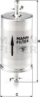 Mann-Filter WK 410 - Filtro combustible www.parts5.com