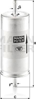 Mann-Filter WK 413 - Паливний фільтр www.parts5.com