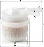Mann-Filter WK 42/10 - Fuel filter www.parts5.com