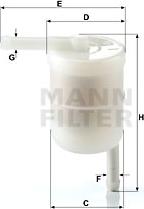 Mann-Filter WK 42/12 - Fuel filter www.parts5.com