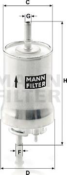 Mann-Filter WK 59 x - Fuel filter www.parts5.com