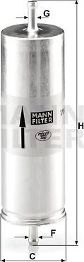 Mann-Filter WK 516 - Üzemanyagszűrő www.parts5.com