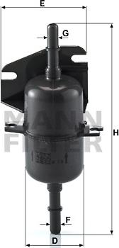 Mann-Filter WK 510 - Fuel filter www.parts5.com