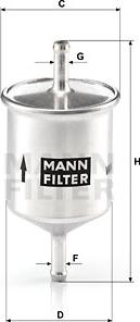 Mann-Filter WK 66 - Fuel filter www.parts5.com