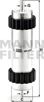 Mann-Filter WK 6008 - Fuel filter www.parts5.com